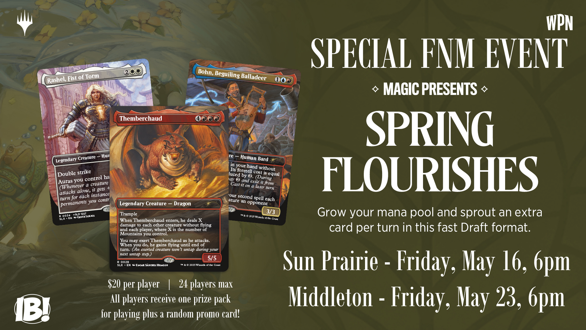 MtG Spring Flourishes Booster Draft (Middleton)